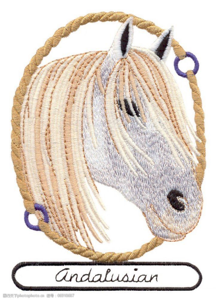 动物 服装图案 免费下载 文字 绣花 英文 马 面料图库 服装设计 图案