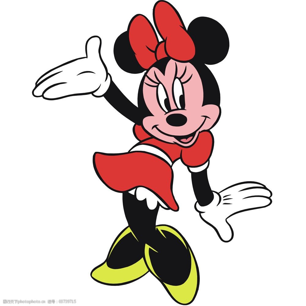 印花矢量图可爱卡通迪士尼米老鼠免费素材