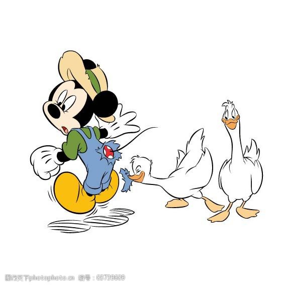 印花矢量图米老鼠米奇迪士尼可爱卡通免费素材