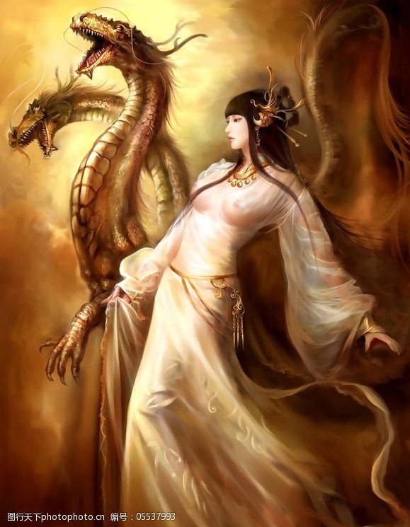 位图动物龙人物少女免费素材