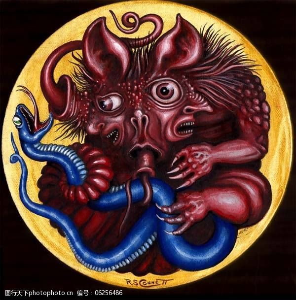 位图动物蛇色彩彩色免费素材