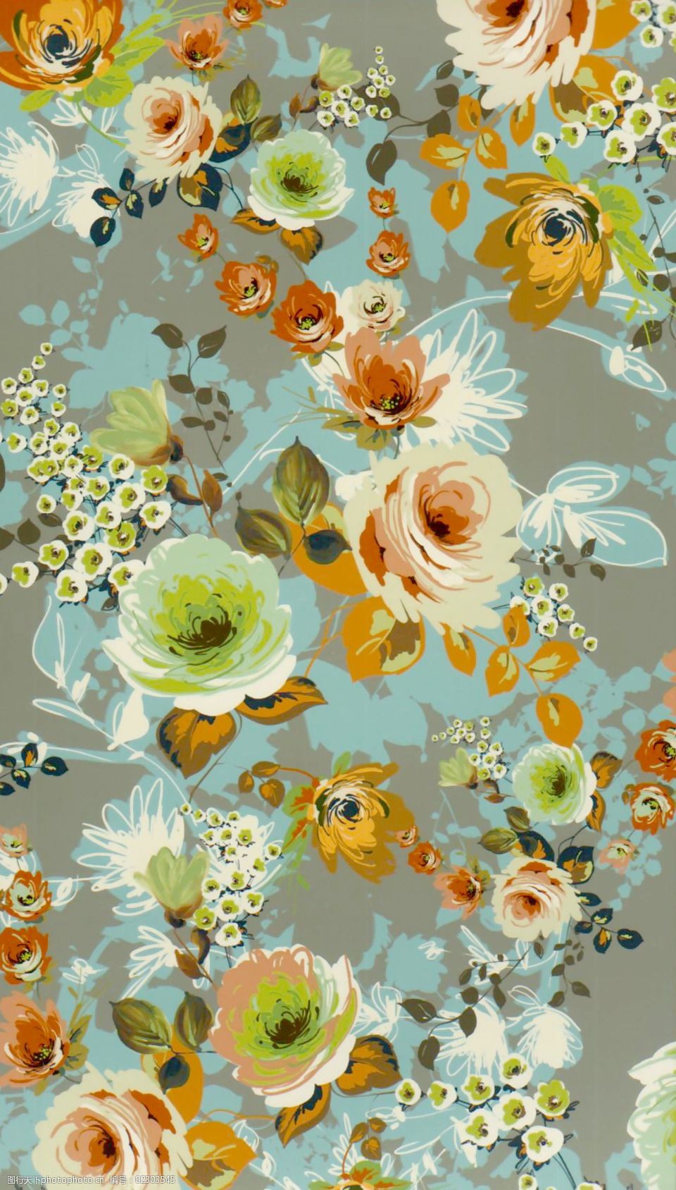 关键词:实物面料免费下载 服装图案 免费下载 植物 实物面料 混合花纹