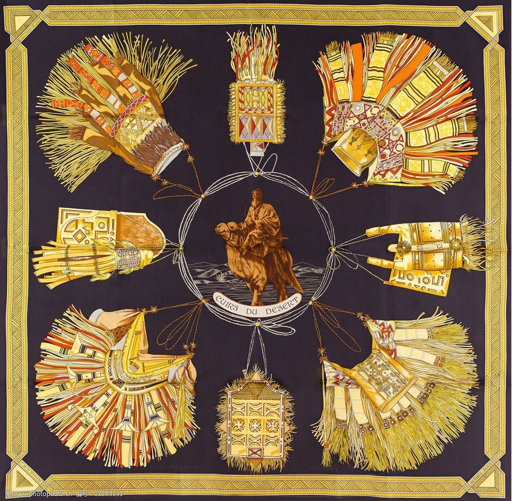 位图丝巾图案hermes免费素材