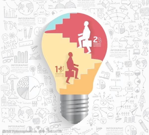 脑力激荡创意矢量1