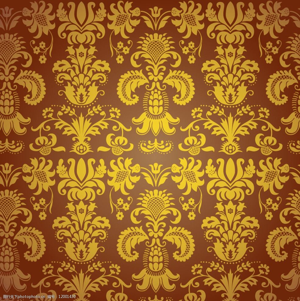 中式花纹富贵花纹图片