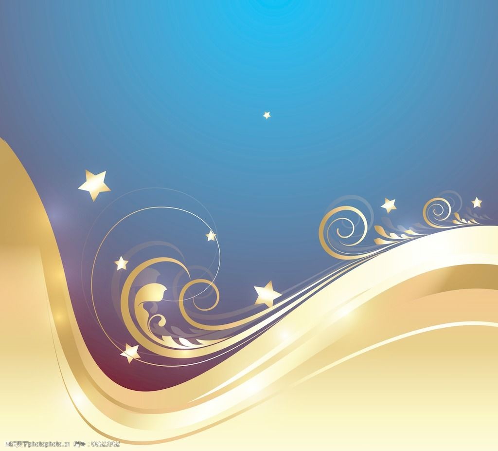 装饰华丽的金色背景