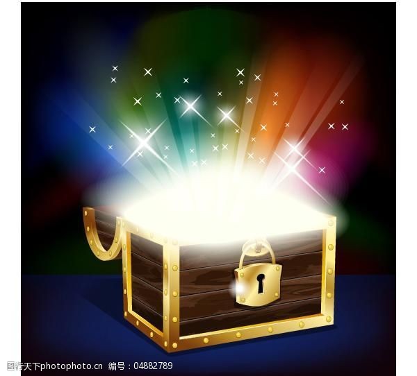 光芒的宝藏的矢量图形