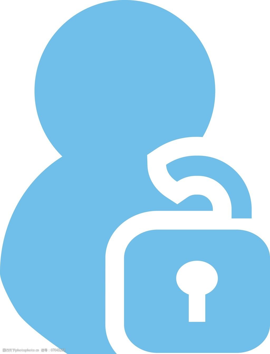 解锁接触简单图标