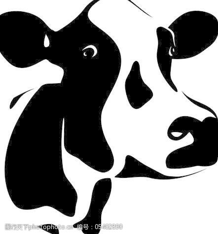 不同的奶牛设计矢量图01