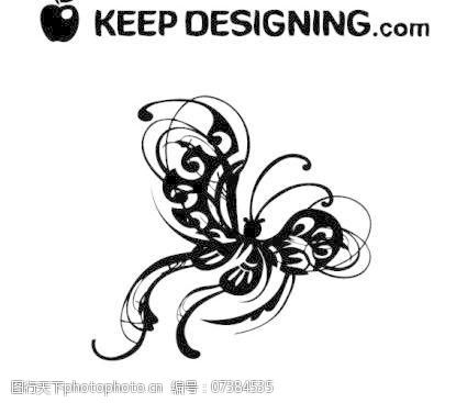 观赏蝴蝶翅膀的抽象风格