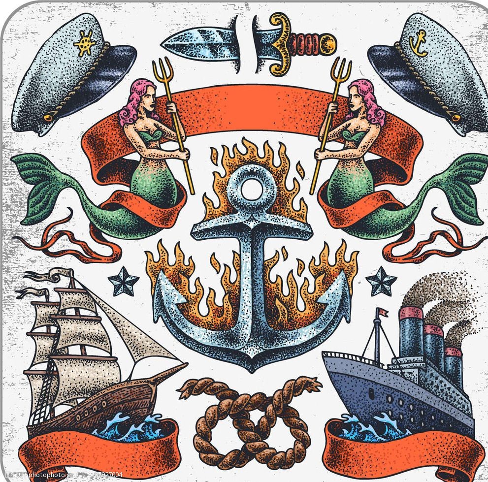 美式纹身图案图片