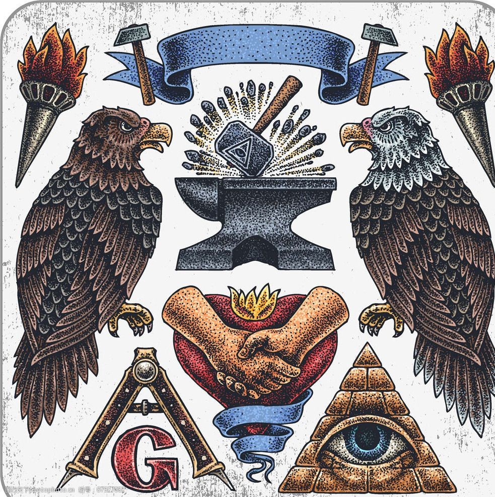 美式纹身图案图片