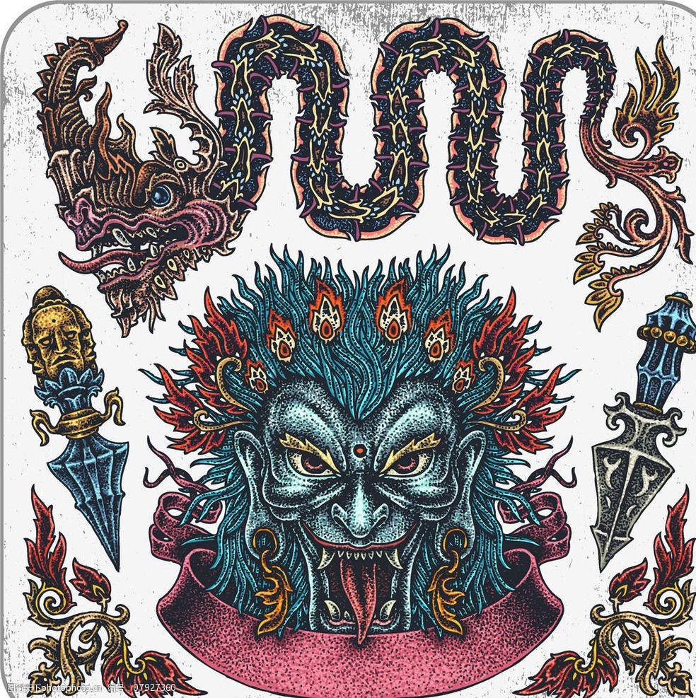 美式纹身图案图片