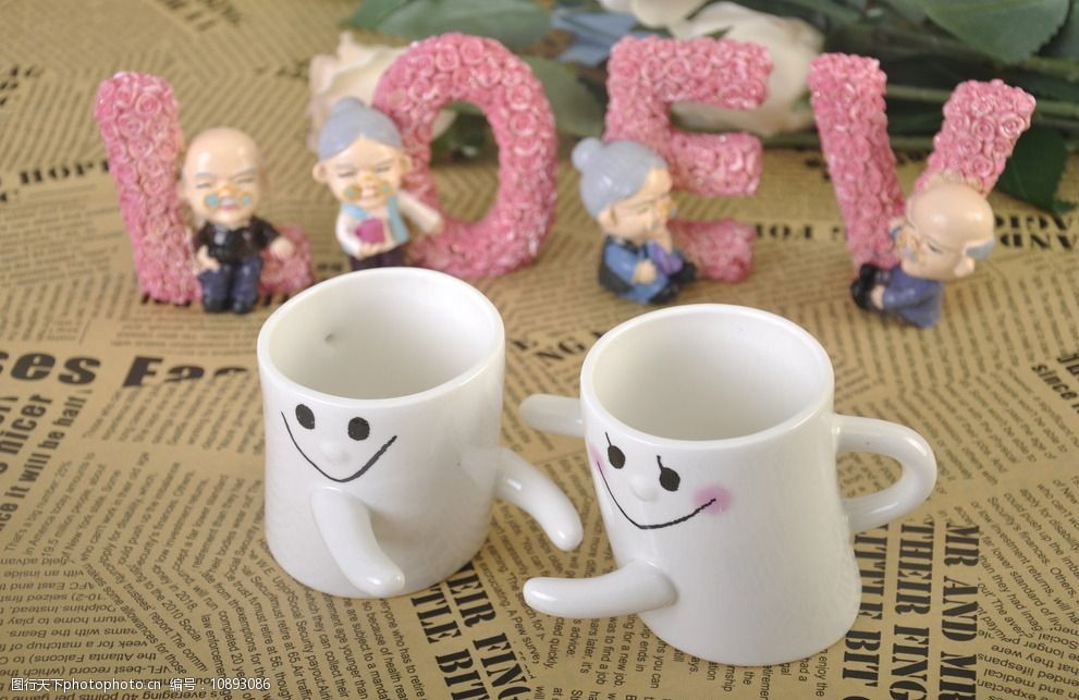 创意抱抱杯图片