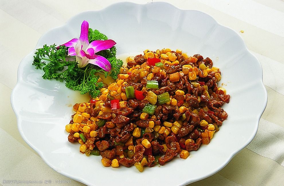 五福炒雀胗图片图片-图行天下图库