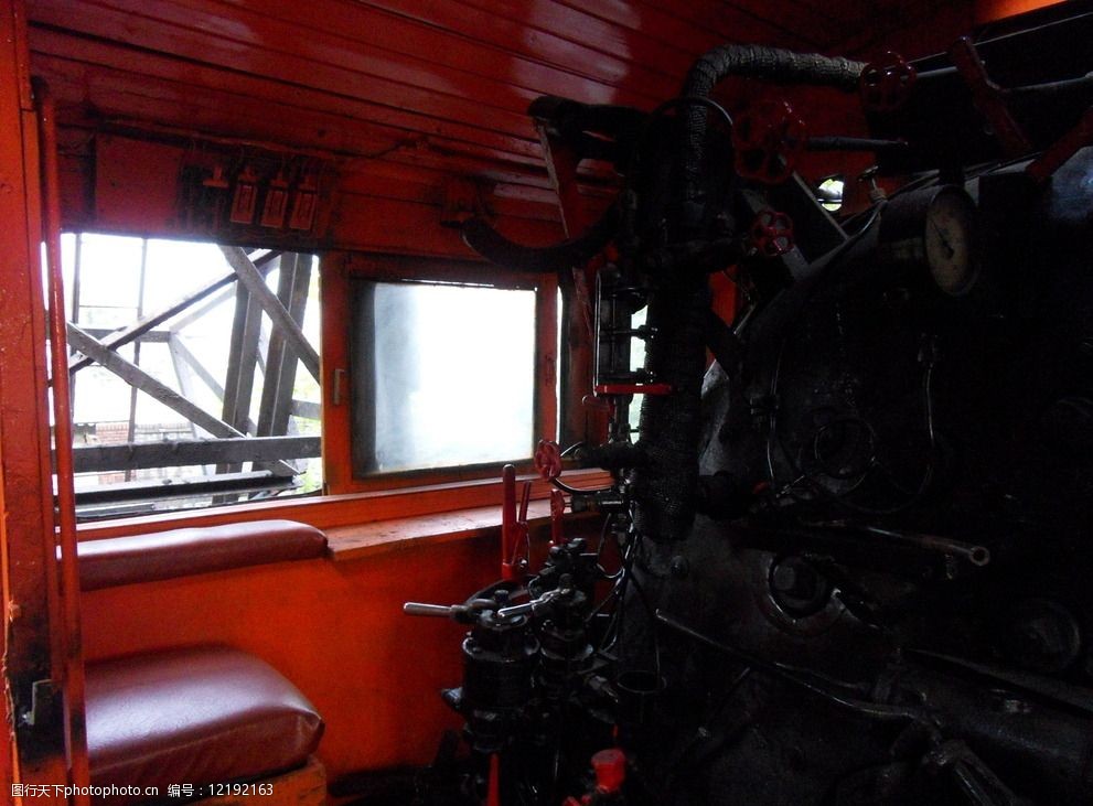 蒸汽机车驾驶舱图片