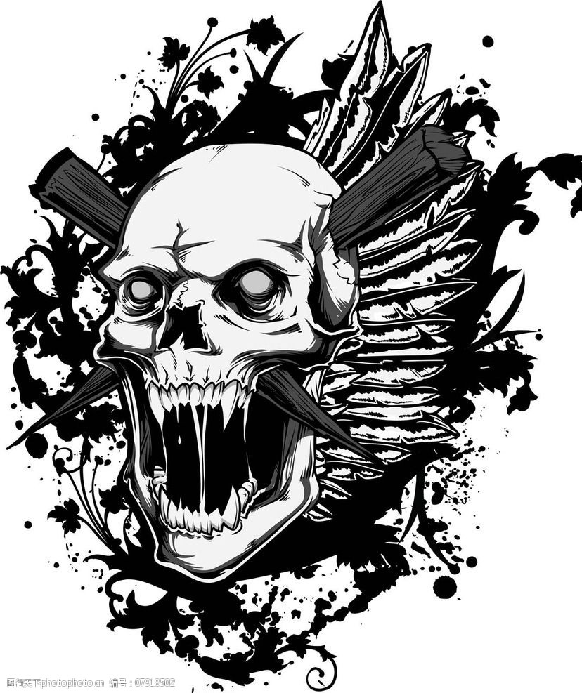 t恤花纹纹身图案图片