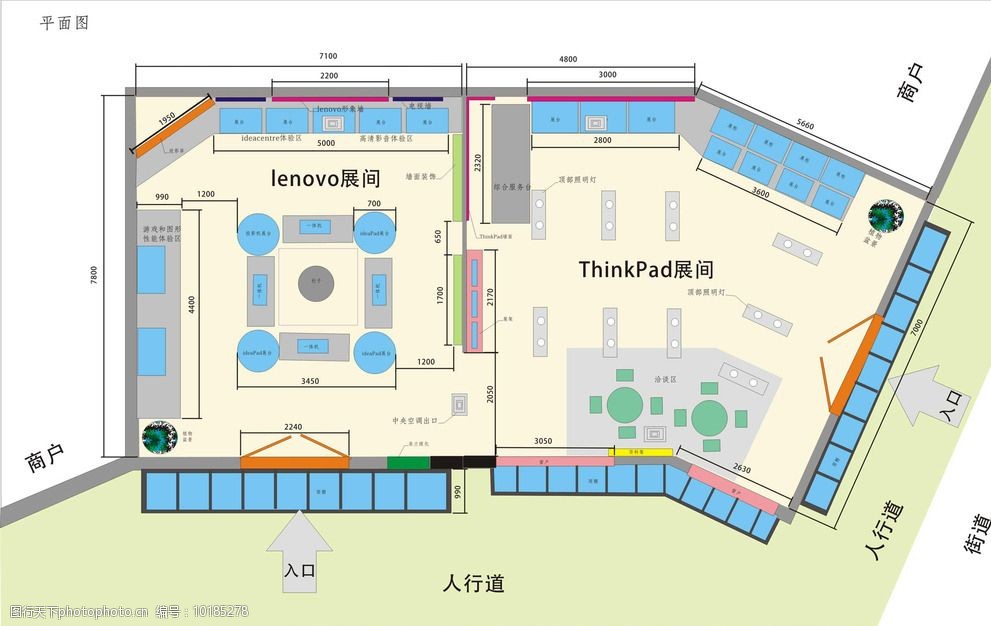 展示设计平面图图片图片 图行天下素材网