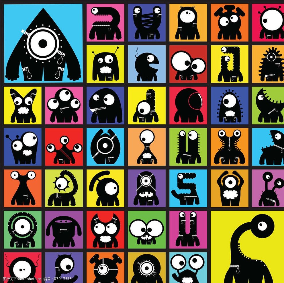 小怪物小怪兽图片