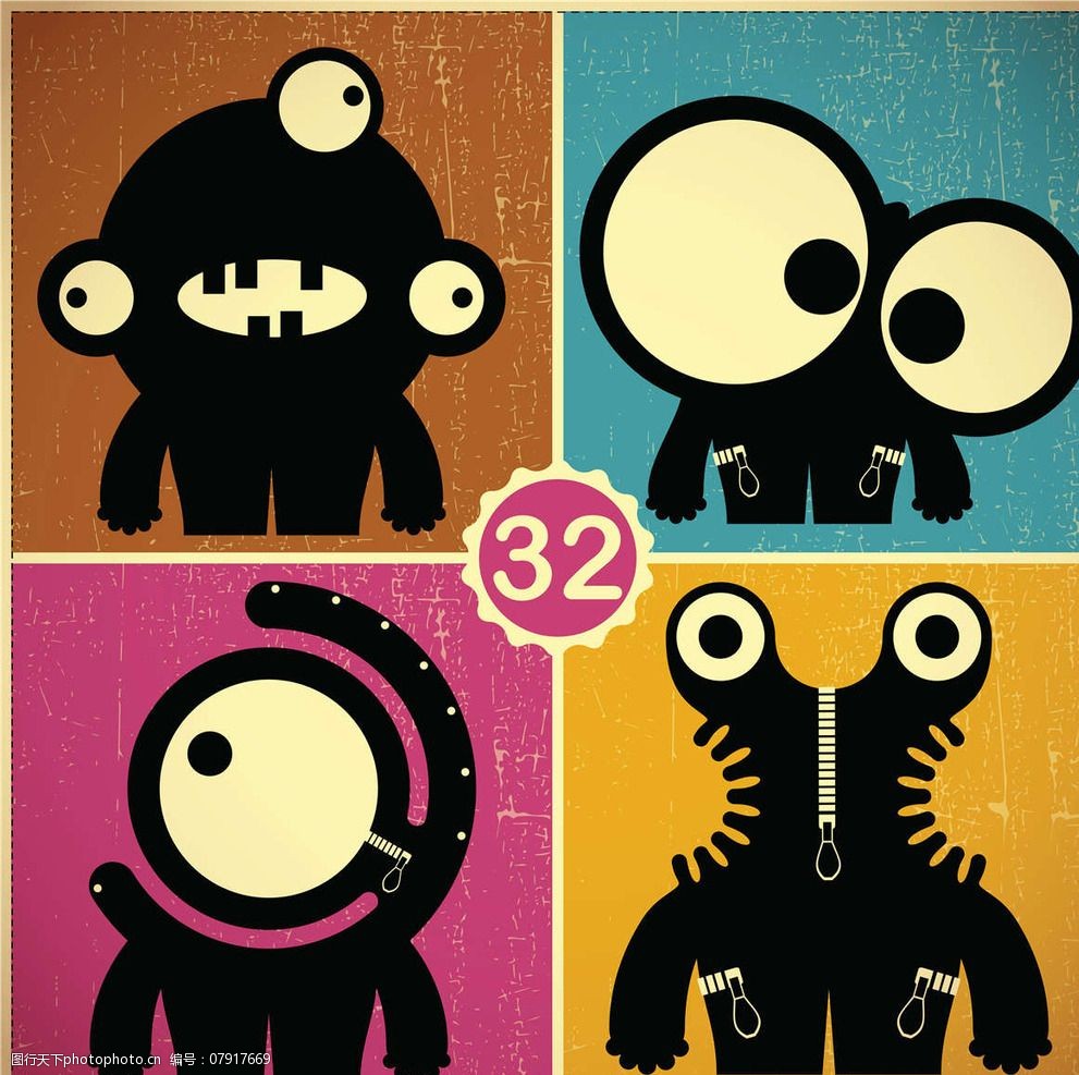 小怪物小怪兽图片