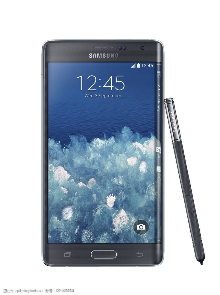 三星曲面侧屏手机图片