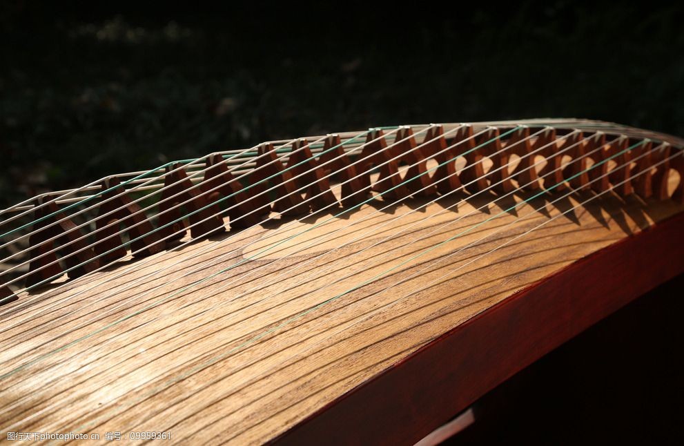 琼花古筝细部图片