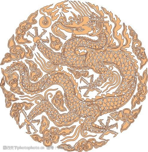 龙纹龙图腾龙纹路