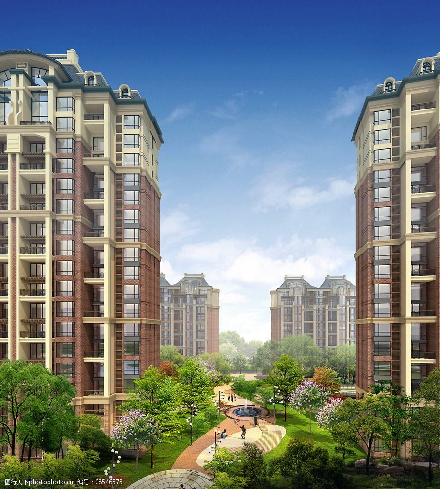 楼盘效果图建筑设计图片