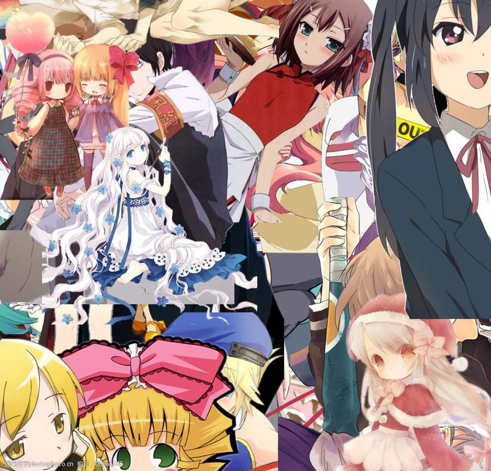 100个动漫人物透明背图片