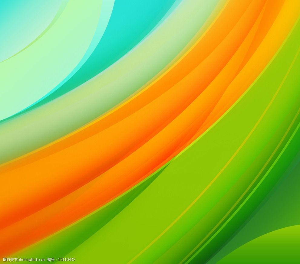 彩色弧线壁纸图片